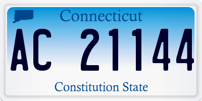 CT license plate AC21144