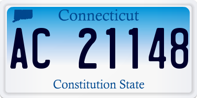 CT license plate AC21148