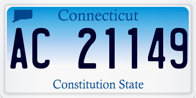 CT license plate AC21149