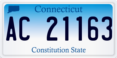 CT license plate AC21163