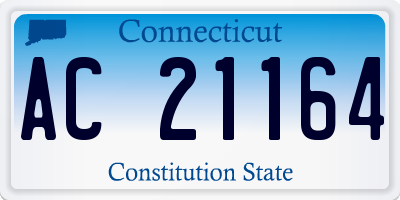 CT license plate AC21164