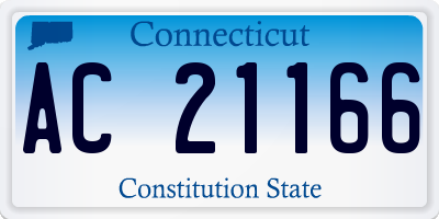CT license plate AC21166