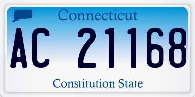 CT license plate AC21168