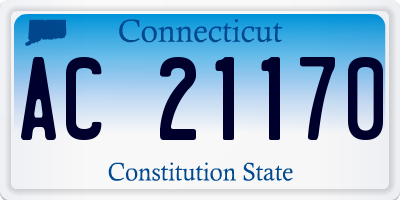 CT license plate AC21170