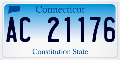 CT license plate AC21176