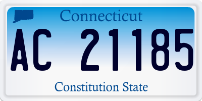 CT license plate AC21185