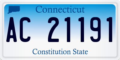CT license plate AC21191