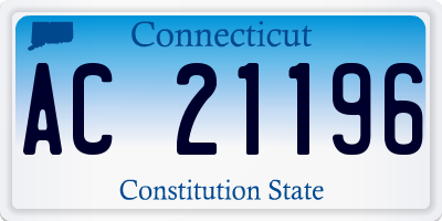 CT license plate AC21196