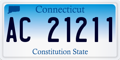 CT license plate AC21211