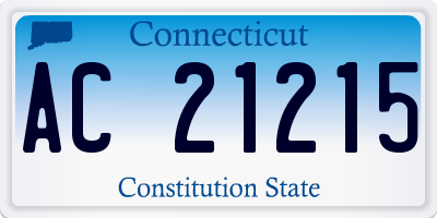 CT license plate AC21215