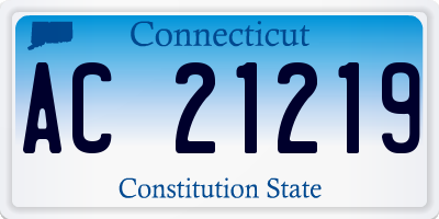 CT license plate AC21219