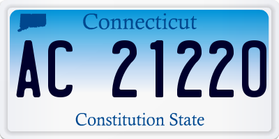 CT license plate AC21220