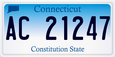 CT license plate AC21247