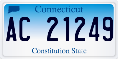 CT license plate AC21249