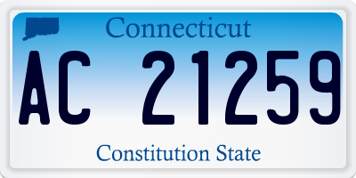 CT license plate AC21259