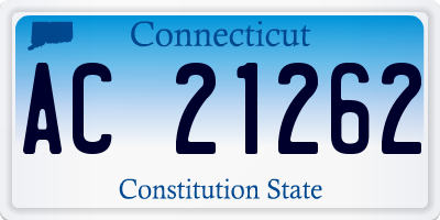 CT license plate AC21262