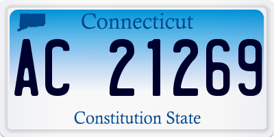 CT license plate AC21269