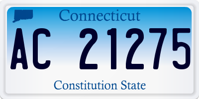 CT license plate AC21275