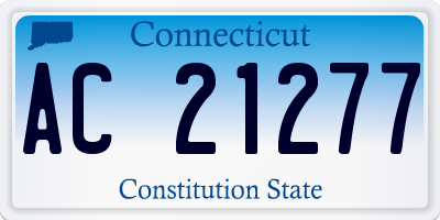 CT license plate AC21277
