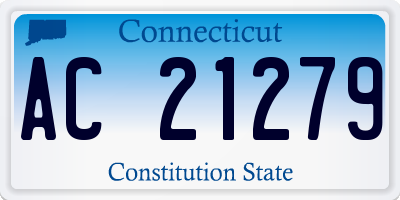 CT license plate AC21279
