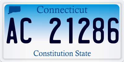 CT license plate AC21286