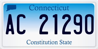 CT license plate AC21290