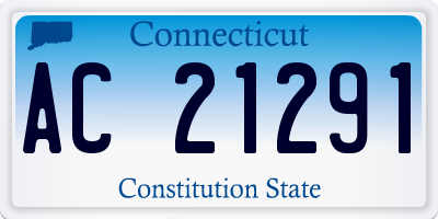 CT license plate AC21291