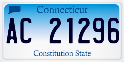 CT license plate AC21296