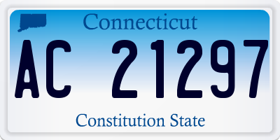 CT license plate AC21297