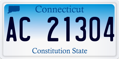 CT license plate AC21304