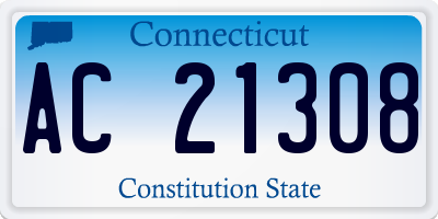 CT license plate AC21308