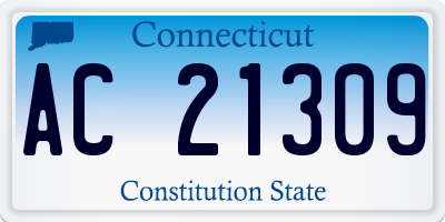 CT license plate AC21309