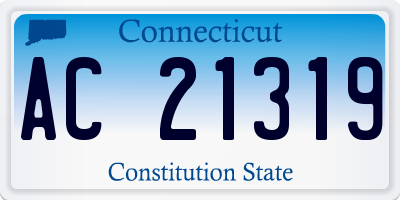 CT license plate AC21319