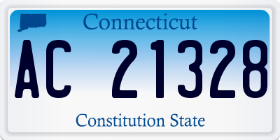 CT license plate AC21328