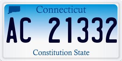 CT license plate AC21332