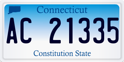 CT license plate AC21335