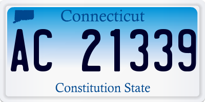 CT license plate AC21339