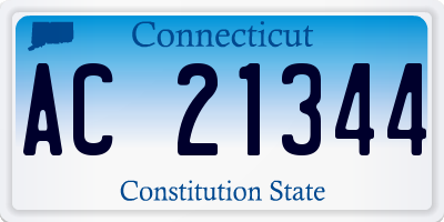 CT license plate AC21344