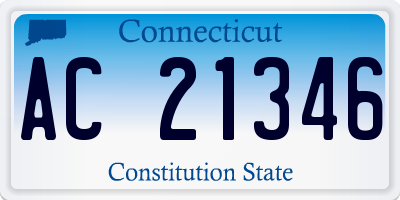 CT license plate AC21346