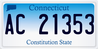 CT license plate AC21353