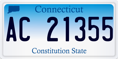 CT license plate AC21355