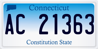 CT license plate AC21363