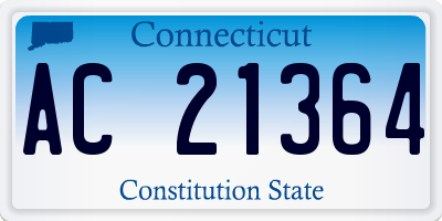 CT license plate AC21364