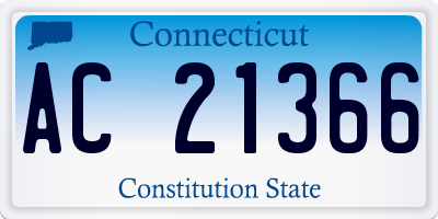 CT license plate AC21366