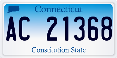 CT license plate AC21368