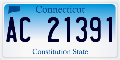CT license plate AC21391