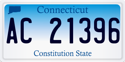 CT license plate AC21396