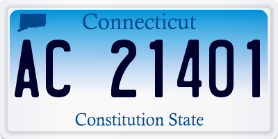 CT license plate AC21401