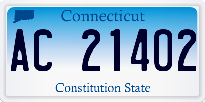 CT license plate AC21402