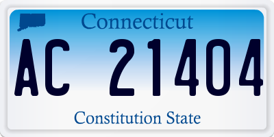 CT license plate AC21404